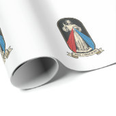 Göttliche Barmherzigkeit Jesus Vintage Geschenkpapier (Rolleneckpunkt)
