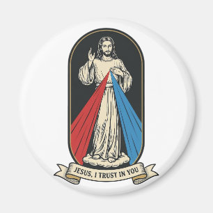 Göttliche Barmherzigkeit Jesus Vintage Magnet