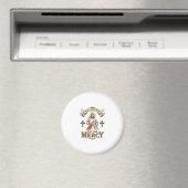 Göttliche Barmherzigkeit Jesus Vintage-Stich relig Magnet (In Situ (Geschirrspüler))