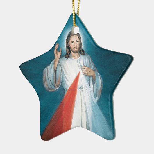 göttliche Barmherzigkeit Keramik Ornament (Links)