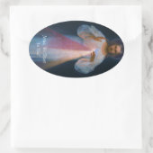 göttliche Barmherzigkeit Ovaler Aufkleber (Tasche)