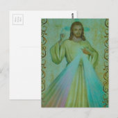 göttliche Barmherzigkeit Postkarte (Vorne/Hinten)