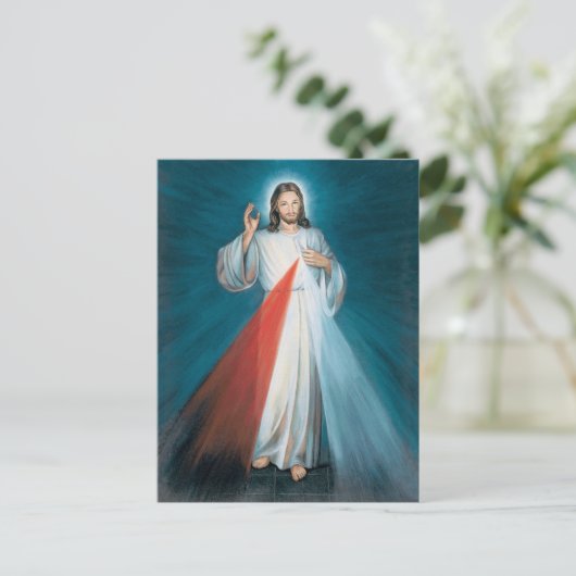 göttliche Barmherzigkeit Postkarte (Stehend Vorderseite)