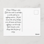 Göttliche Barmherzigkeit Postkarte (Rückseite)