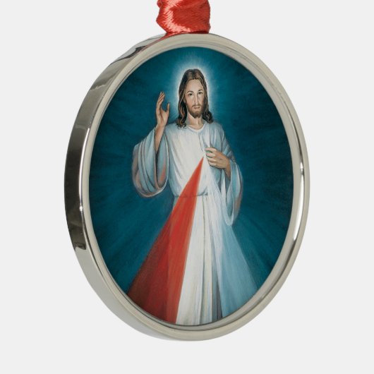 göttliche Barmherzigkeit Silbernes Ornament (Rechts)