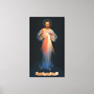 Göttliche Barmherzigkeit, St. Faustina, Jesus, dem Leinwanddruck