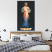 Göttliche Barmherzigkeit, St. Faustina, Jesus, dem Leinwanddruck (Insitu (Schlafzimmer))