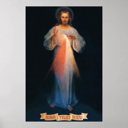Göttliche Barmherzigkeit, St. Faustina, Jesus, dem Poster (Vorne)