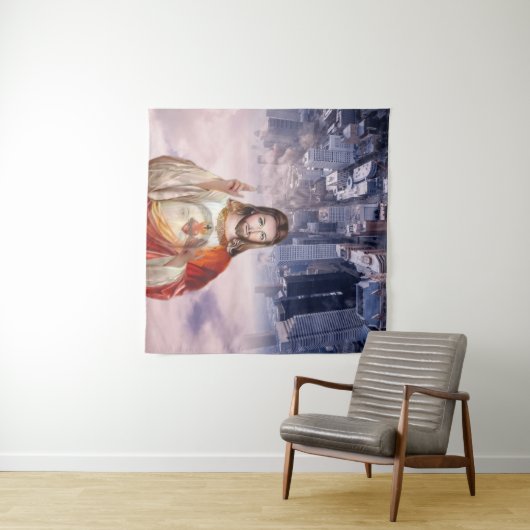 Göttliche Barmherzigkeit, St. Faustina, Jesus, dem Wandteppich (Beispiel (Horizontal))