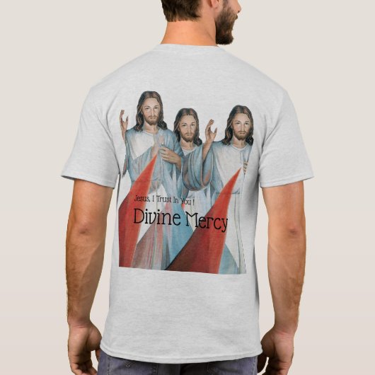 Göttliche Barmherzigkeit T-Shirt (Rückseite)