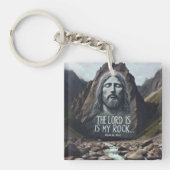 Göttliche Begegnung: Jesus auf dem Berg Schlüsselanhänger (Vorderseite)