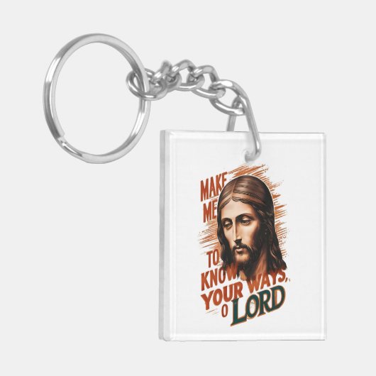 Göttliche Bitte: Lass mich deinen Weg kennen, Herr Schlüsselanhänger (Vorderseite links)
