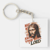 Göttliche Bitte: Lass mich deinen Weg kennen, Herr Schlüsselanhänger (Vorderseite)