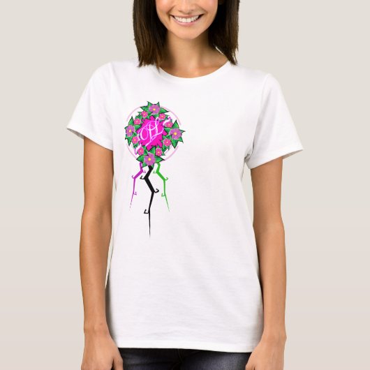 Göttliche Blumen-Krone T-Shirt (Vorderseite)