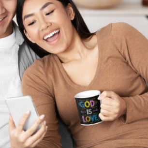 Göttliche Botschaft: Gott ist die Liebe Kaffeetasse