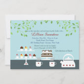 Göttliche Desserts Frühlingsthema Einladung (Vorderseite)