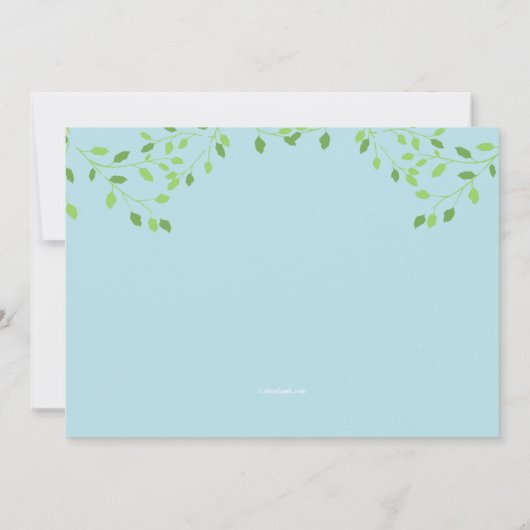 Göttliche Desserts Frühlingsthema Einladung (Rückseite)