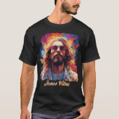 Göttliche Dualität: Moderner Hippie-Psychedelische T-Shirt (Vorderseite)