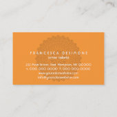 Göttliche Eindrucks-Visitenkarte Visitenkarte (Rückseite)