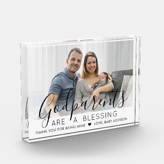 Göttliche Eltern danken Ihnen für die Taufe oder d Fotoblock (Links)