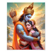 Göttliche Embrace: Ram und Sitas Gewerkschaft Fotodruck (Vorne)