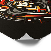 Göttliche Energie - Abstrakte Durga | Fraoula Poster (Ecke)