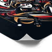 Göttliche Energie - Abstrakte Durga Poster (Ecke)