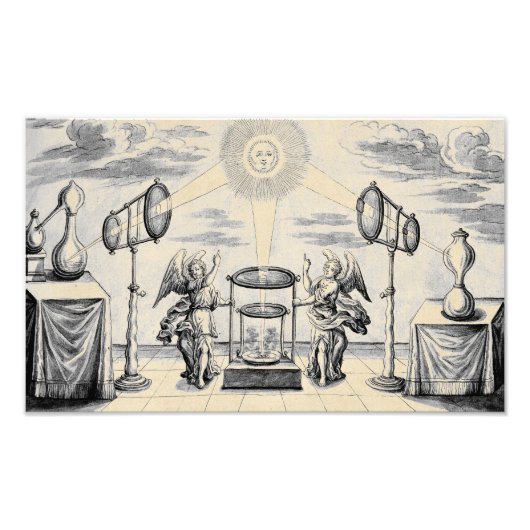 Göttliche Engel der Alchemie Fotodruck (Vorne)