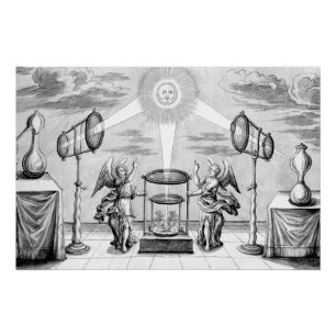 Göttliche Engel der Alchemie Poster