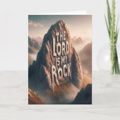 Göttliche Erklärung: Der Herr ist mein Stein Karte (Vorderseite)