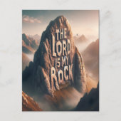 Göttliche Erklärung: Der Herr ist mein Stein Postkarte (Vorderseite)