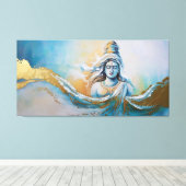 Göttliche Feindschaft Gayathiri Reimaged Leinwanddruck (Insitu (Holzboden))