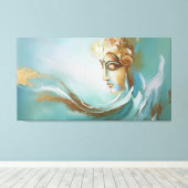 Göttliche Feindschaft Gayathiri Reimaged Leinwanddruck (Insitu (Holzboden))