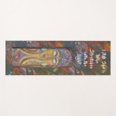Göttliche feminine Buddha Originalkunst Yogamatte (Vorderseite (Horizontal))