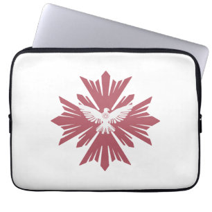 Göttliche Friedenstaube Laptopschutzhülle