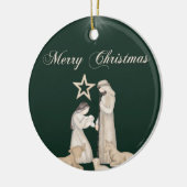 Göttliche Geburt: Die seligste Embrace Keramik Ornament (Links)