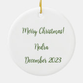 Göttliche Geburt: Die seligste Embrace Keramik Ornament (Hinten)