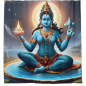 Göttliche Gegenwart: Ganesh Duschvorhang Design (Vorderseite)