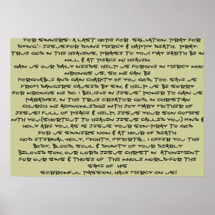 Göttliche Gnade des Jesus-Gebetsplakats! Poster