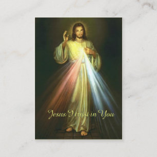 Göttliche Gnade Jesu Kaplet Gebet Religiös Visitenkarte