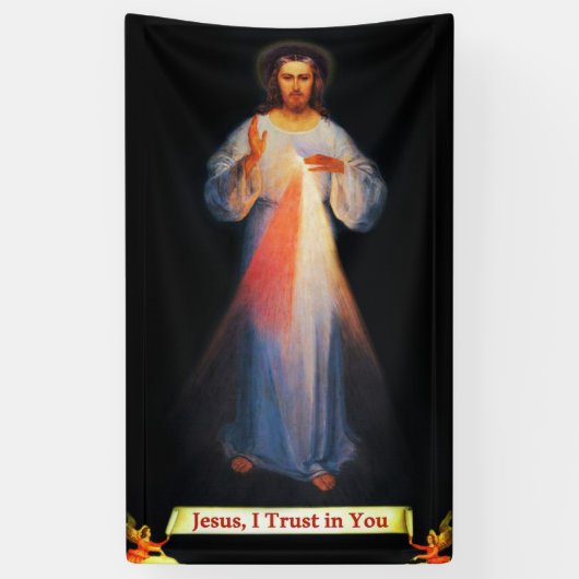 Göttliche Gnade Jesus Banner 3'x5 (Vertikal)