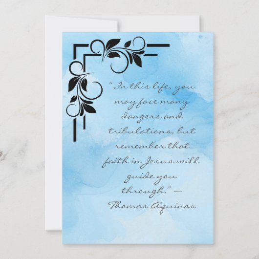 Göttliche Gnade Jesus flache Ermutigungskarte (Rückseite)