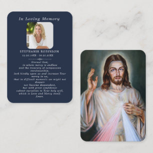 Göttliche Gnade katholische Jesus Beerdigung Gebet Visitenkarte