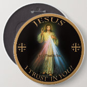 GÖTTLICHE GNADE, VERTRAUEN JESUSS I IN IHNEN BUTTON (Vorne & Hinten)