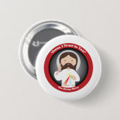 Göttliche Gnade von Jesus Button (Vorne & Hinten)