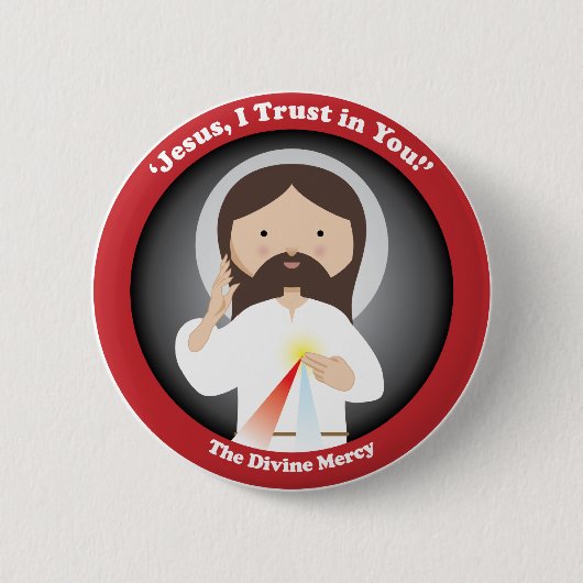 Göttliche Gnade von Jesus Button (Vorderseite)