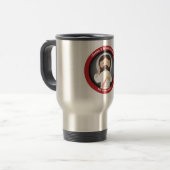 Göttliche Gnade von Jesus Reisebecher (Vorderseite Links)