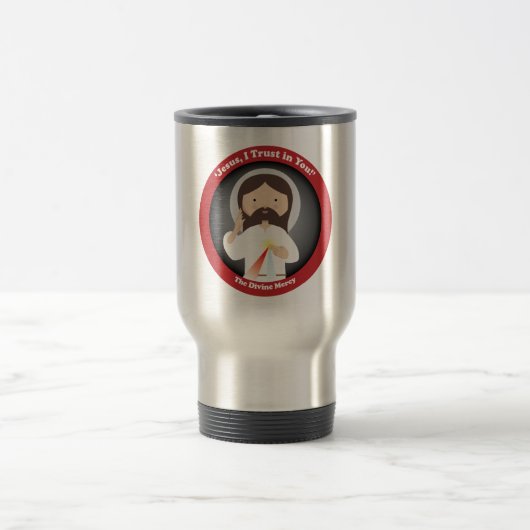 Göttliche Gnade von Jesus Reisebecher (Mittel)