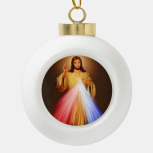 Göttliche Gnaden-Weihnachtsverzierung Keramik Kugel-Ornament