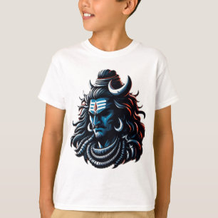 Göttliche Heiligkeit: Lord Shiva in Ethereal Blue" T-Shirt